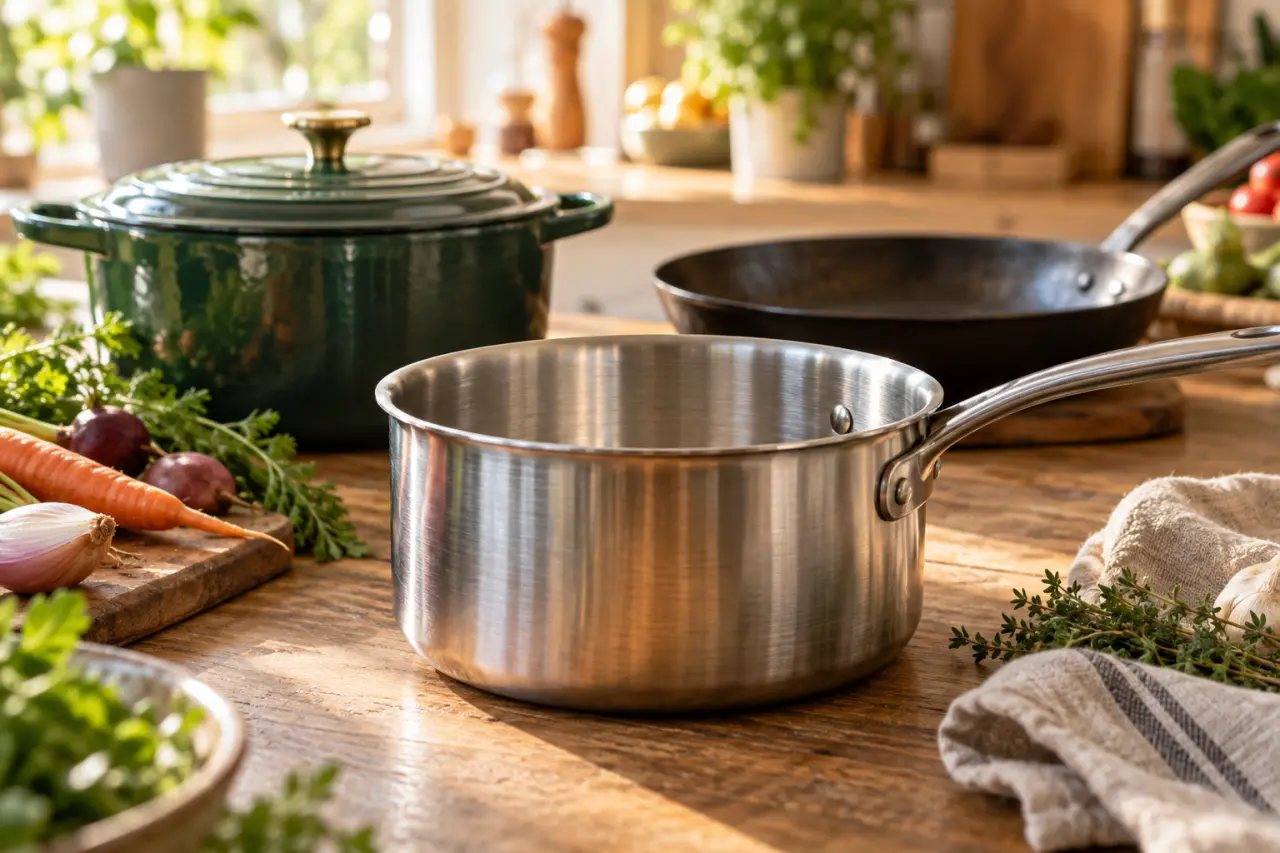 Quelle casserole choisir pour la santé ? L’inox en base, la fonte et le fer selon l’usage
