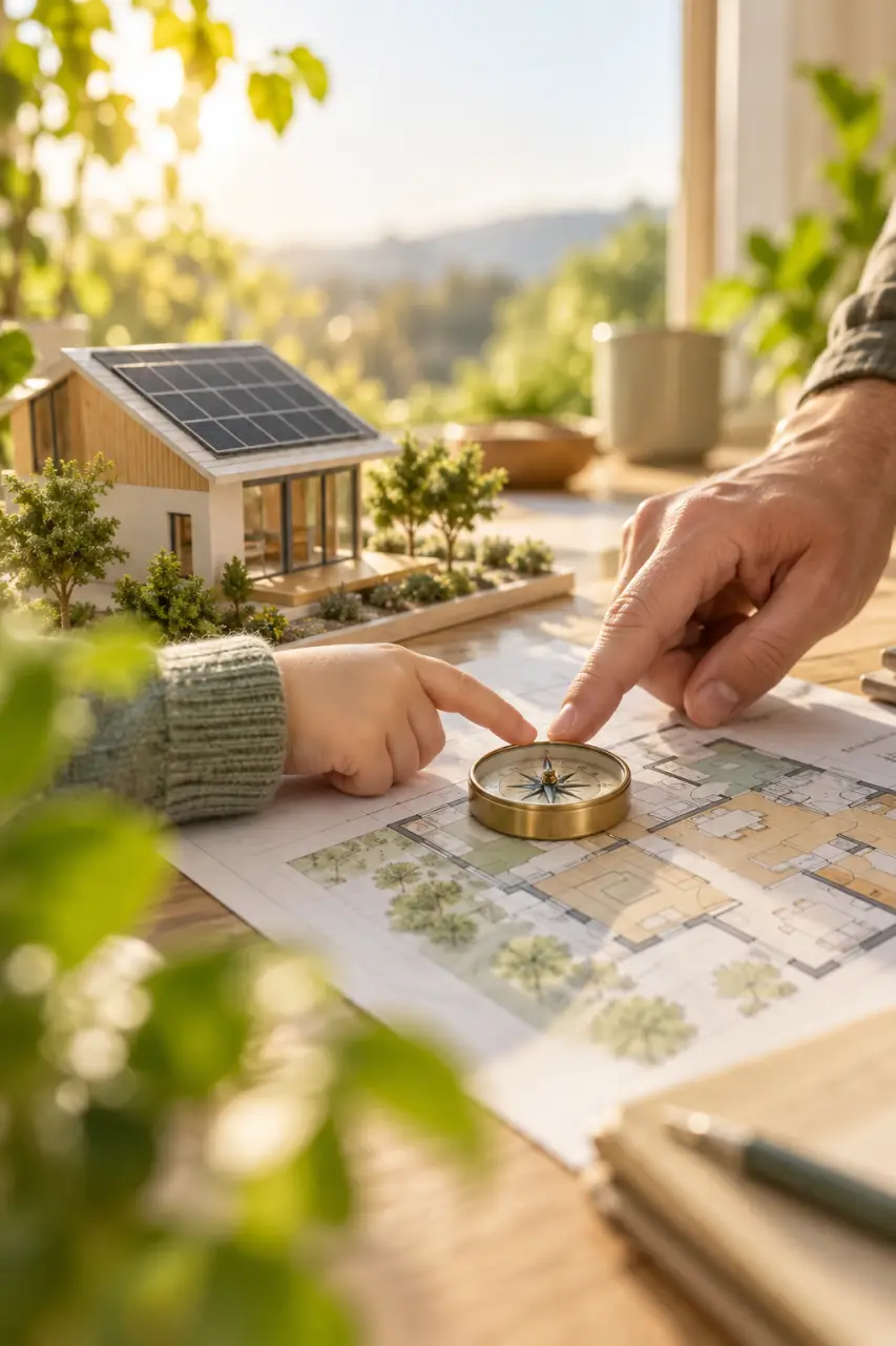 Meilleure orientation pour une maison : plein sud ou pièce par pièce ?