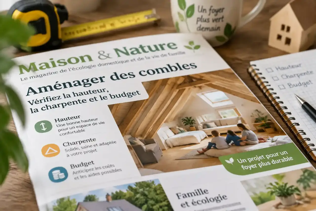 Aménager des combles exige de vérifier hauteur, charpente et budget