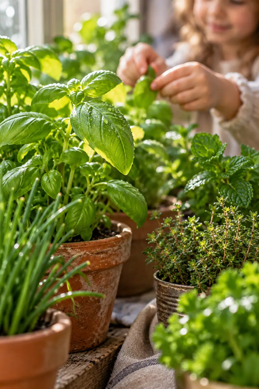 Potager en appartement : des aromates à portée de main, sans balcon