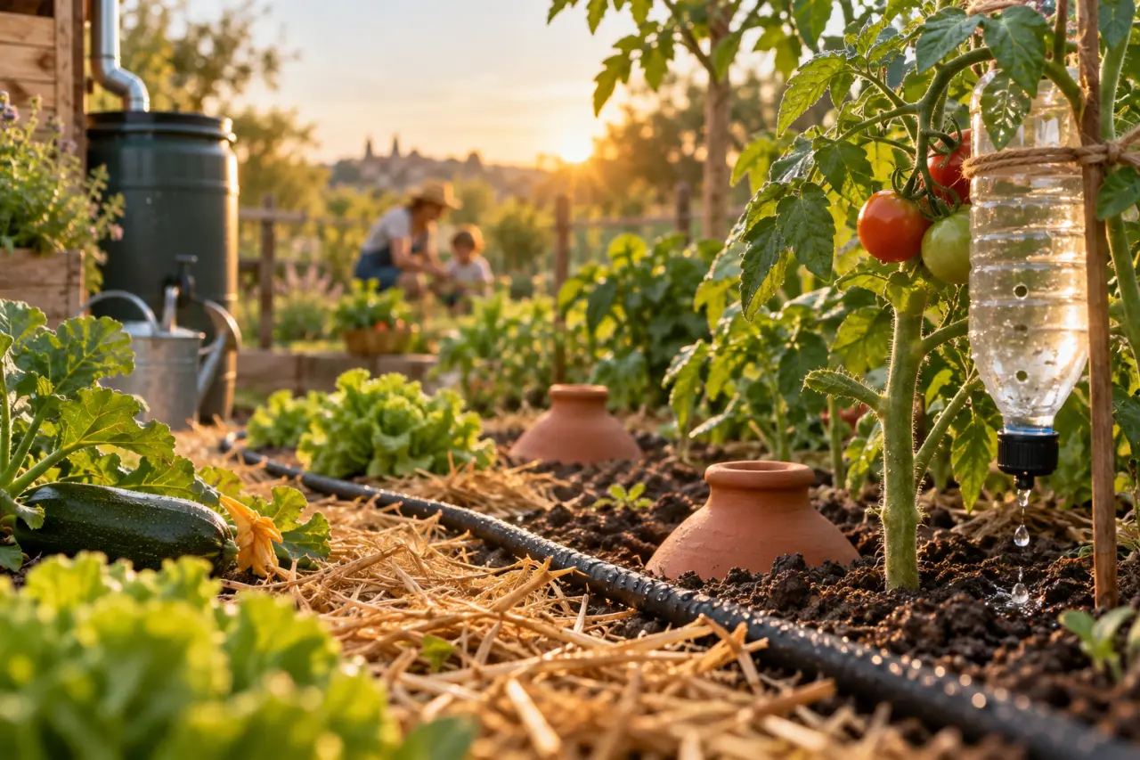 Arrosage automatique au potager : 5 méthodes DIY pour économiser 70 % d'eau