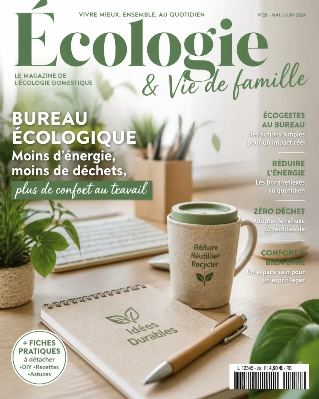 Bureau écologique : moins d’énergie, moins de déchets, plus de confort au travail