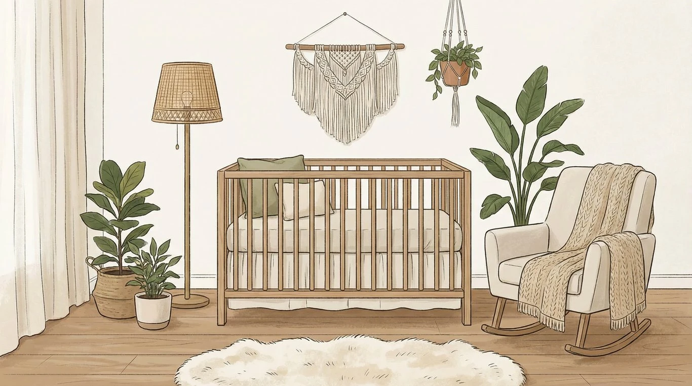Chambre d'enfant naturelle