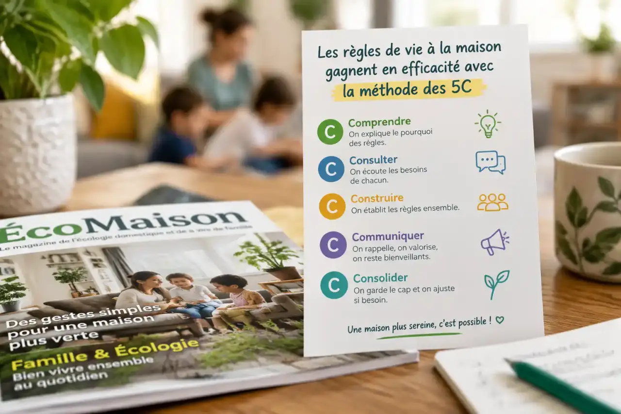 Les règles de vie à la maison gagnent en efficacité avec la méthode des 5C